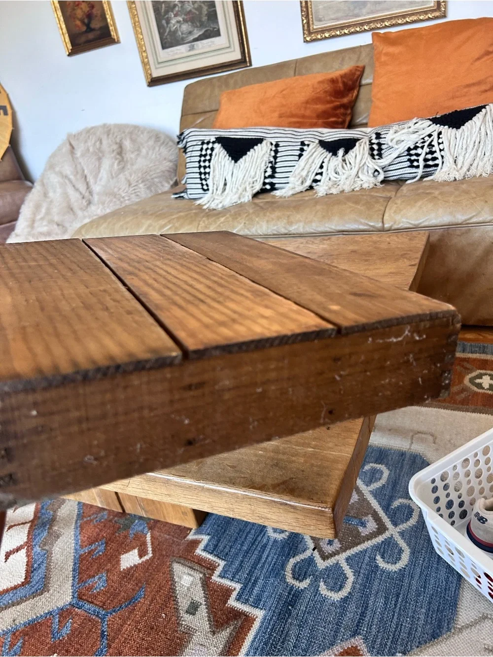 Vintage antique Wooden drawer Compartment Shelf - display decor staging